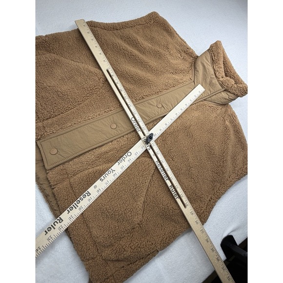Free People Movement Scout It Out Fleece Vest Women's Small Twig Honey NWT - Picture 11 of 11